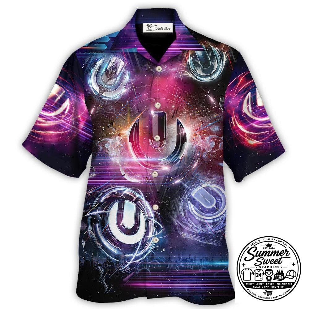 Ultra Music Festival Abstract Space Design Hawaiian Shirt