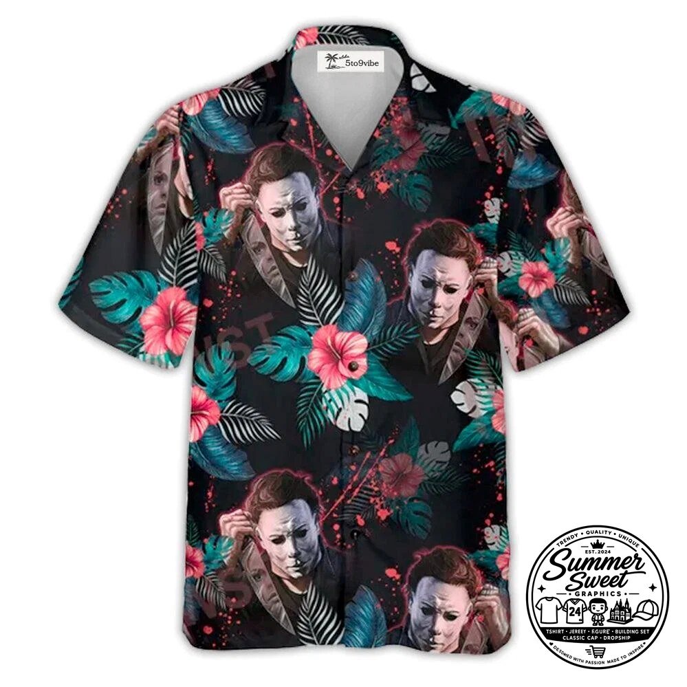 Michael Myers Halloween Tropical Hawaiian Shirt for Men and Women