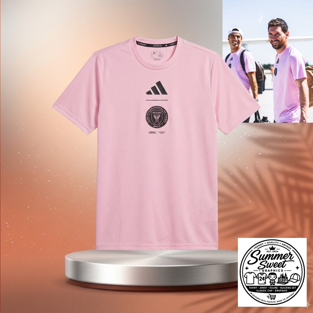 Inter Miami Pink Training Jersey Pink Soccer Graphic Fan Shirt