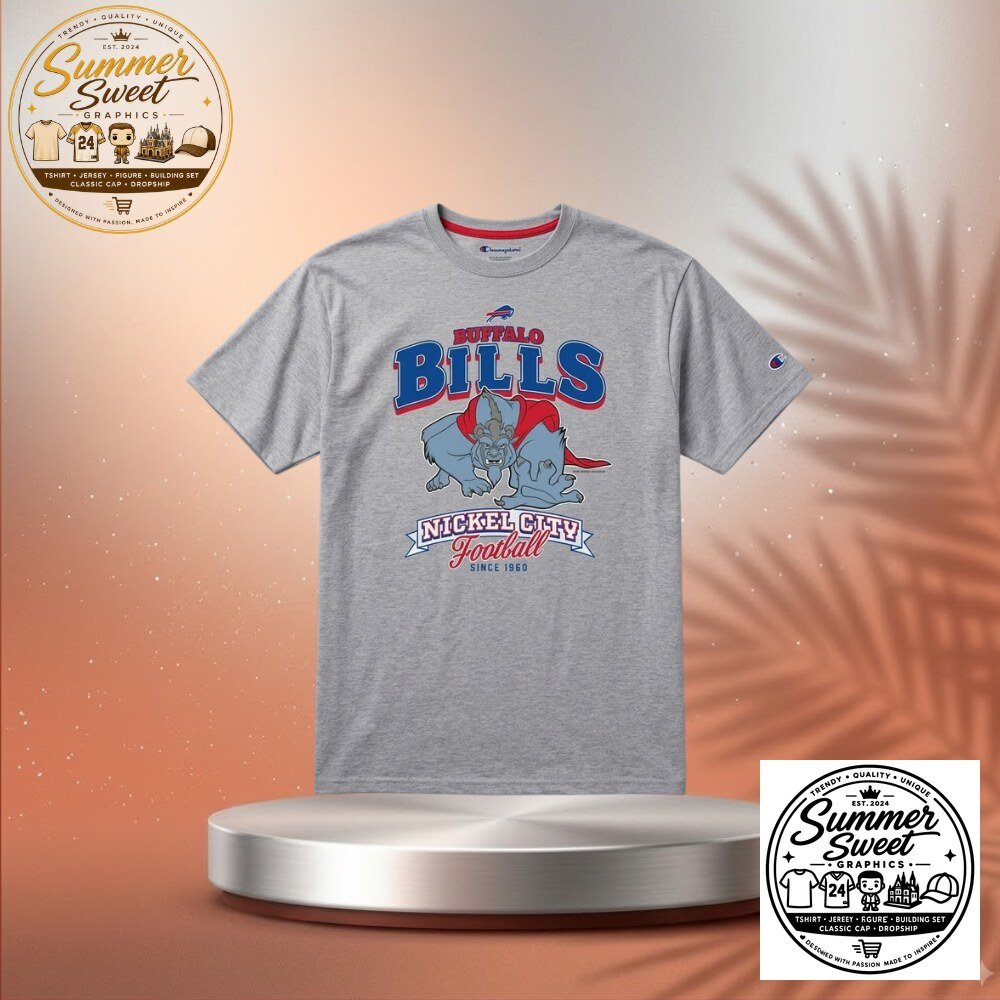 Buffalo Bills Nickel City Football T-Shirt Game Day Fan Apparel