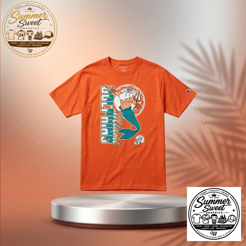 Miami Dolphins King Neptune Disney T-Shirt
