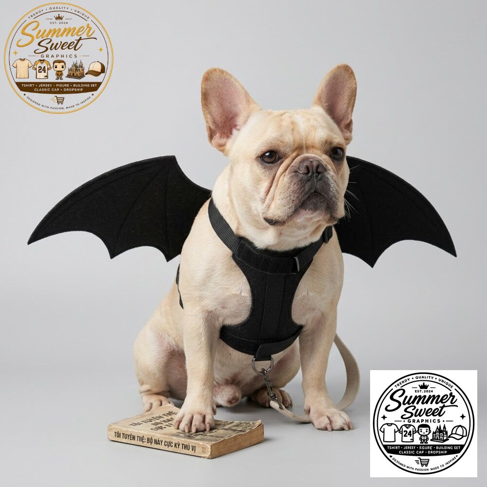 Bat Wings Cat Harness & Leash Set Halloween Dog Wings Costume 4 Bat Wings Cat Harness & Leash Set Halloween Dog Wings Costume