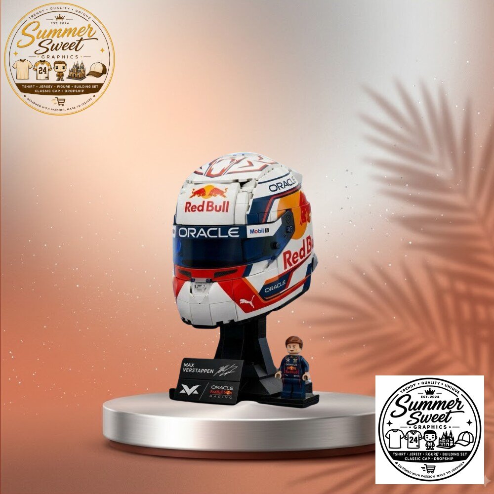 Red Bull Racing Helmet Building Set F1 Max Verstappen Display