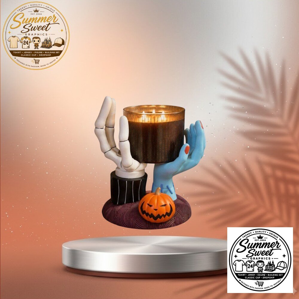 ack & Sally Hands Candle Holder Nightmare Before Christmas DecorProduct