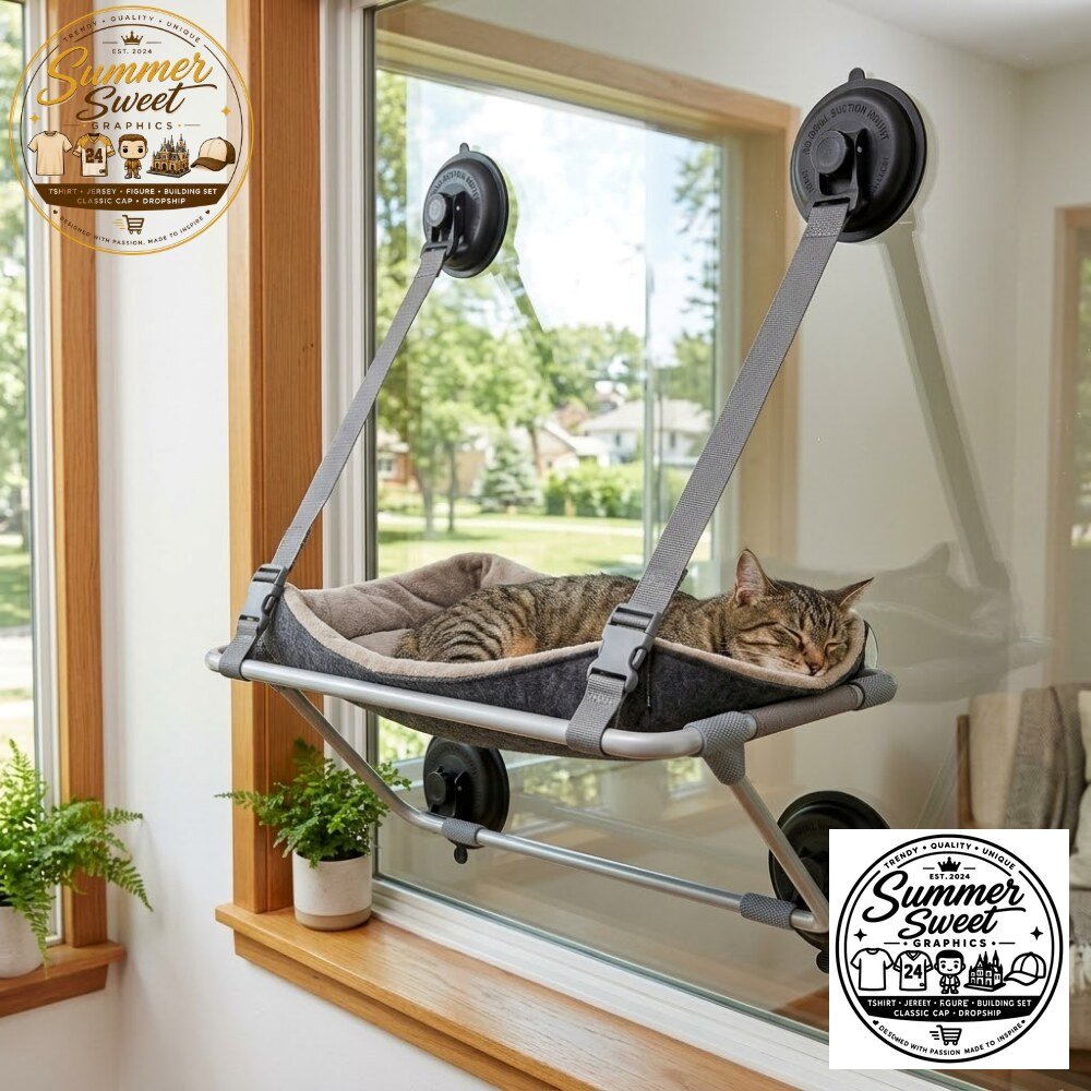 Heavy Duty Cat Window Perch Strong Suction Cup Cat Hammock