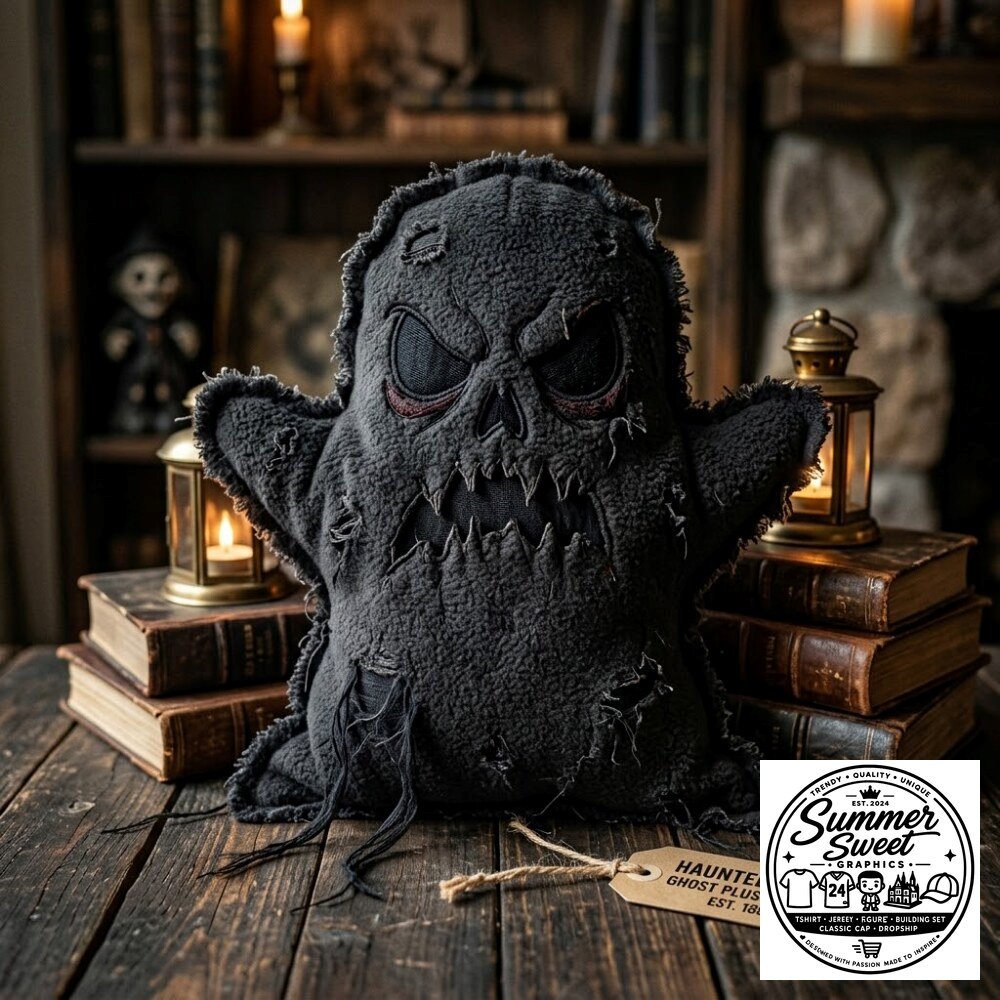 Vintage Dark Academia Ghost Pillow Gothic Haunted Spirit Halloween Decor – image 2 of 3