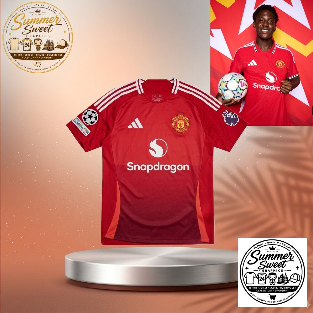 Kobbie Mainoo Manchester United Champions League Jersey Red Home Kit 2026 2027