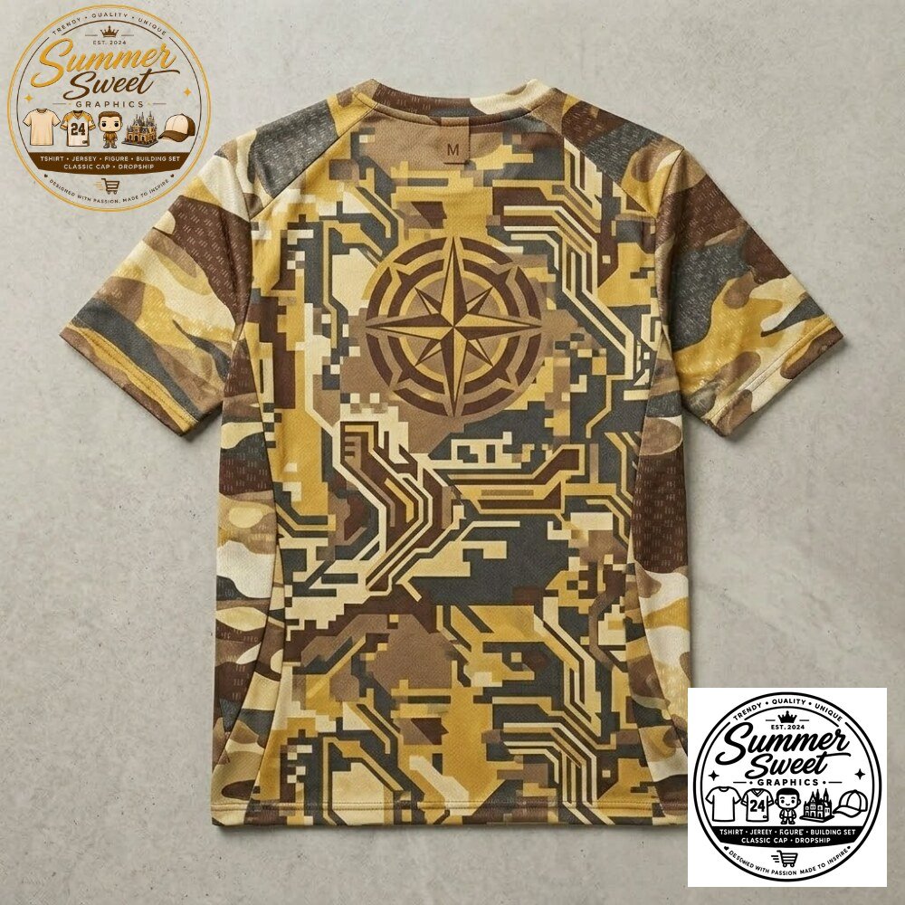 Men's Camo Athletic Performance T-Shirt Moisture Wicking Gym Tee 3 men s camo athletic performance t shirt moisture wicking gym tee gallery 1