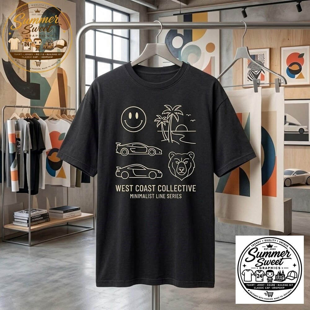 West Coast Collective Vintage Graphic Tee Oversized Streetwear Shirt 4 West Coast Collective Vintage Graphic Tee Oversized Streetwear Shirt