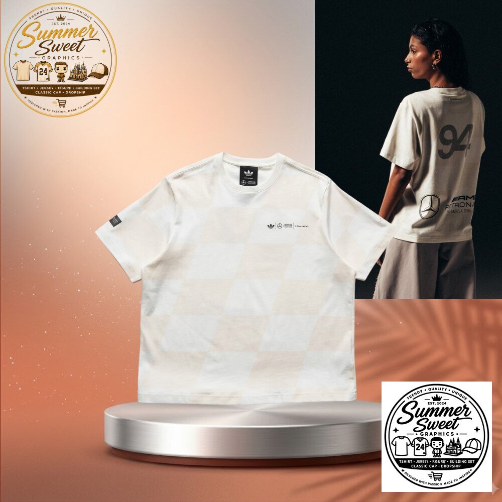 Bad Bunny x Mercedes F1 Racing T-Shirt Cream Graphic Tee