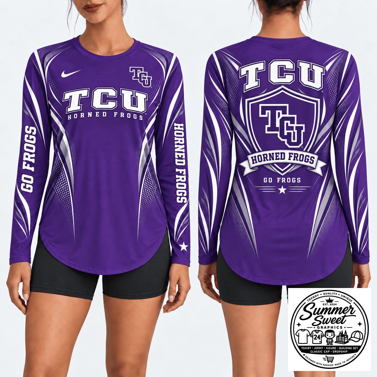 TCU Horned Frogs NCAA College Football Long Sleeve Shirt