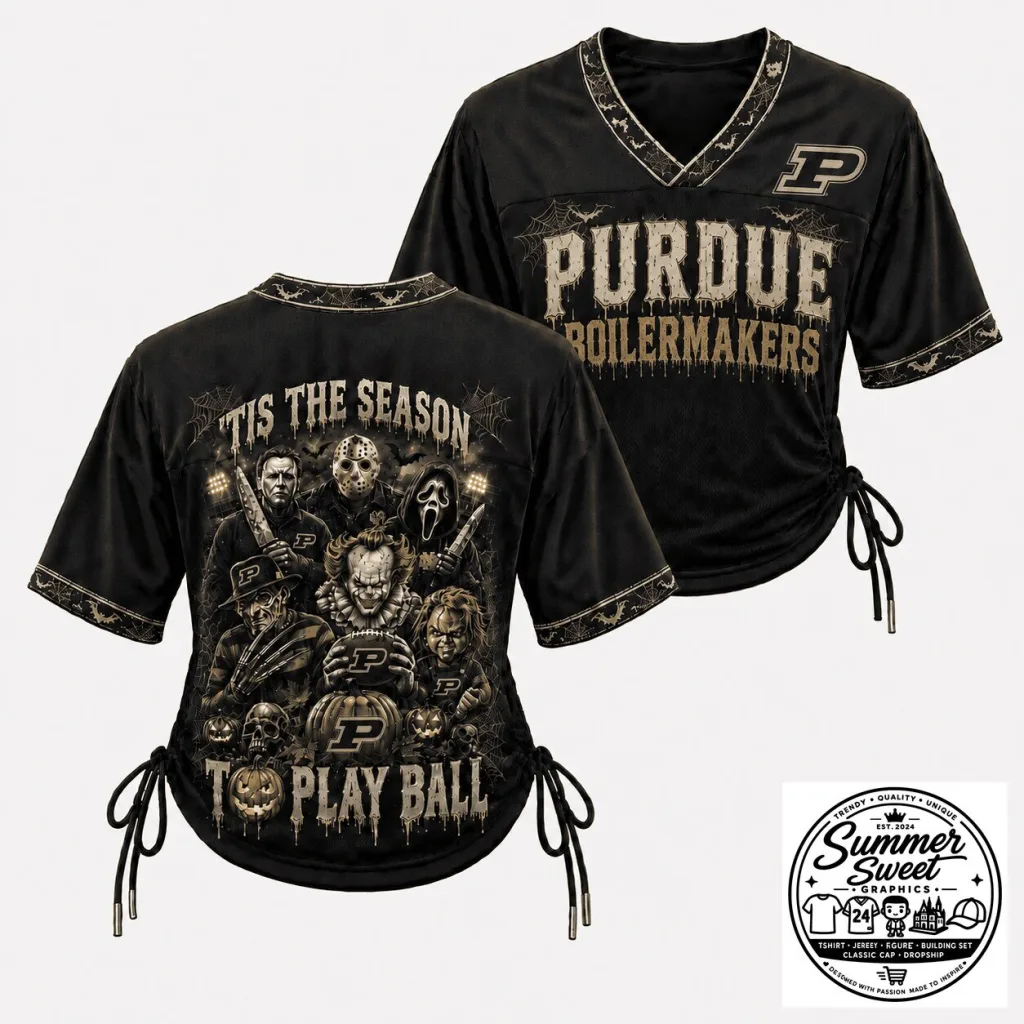Purdue Boilermakers Horror Movie Characters Halloween Football Jersey Purdue Boilermakers Horror Movie Characters Halloween Football Jersey
