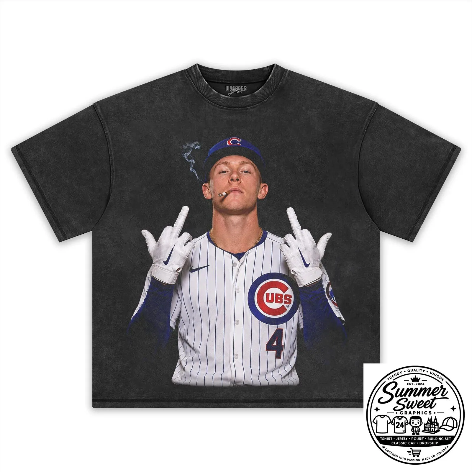 Pete Crow-Armstrong Middle Finger Meme Chicago Cubs Baseball Fan T-Shirt 8 Pete Crow-Armstrong Middle Finger Meme Chicago Cubs Baseball Fan T-Shirt