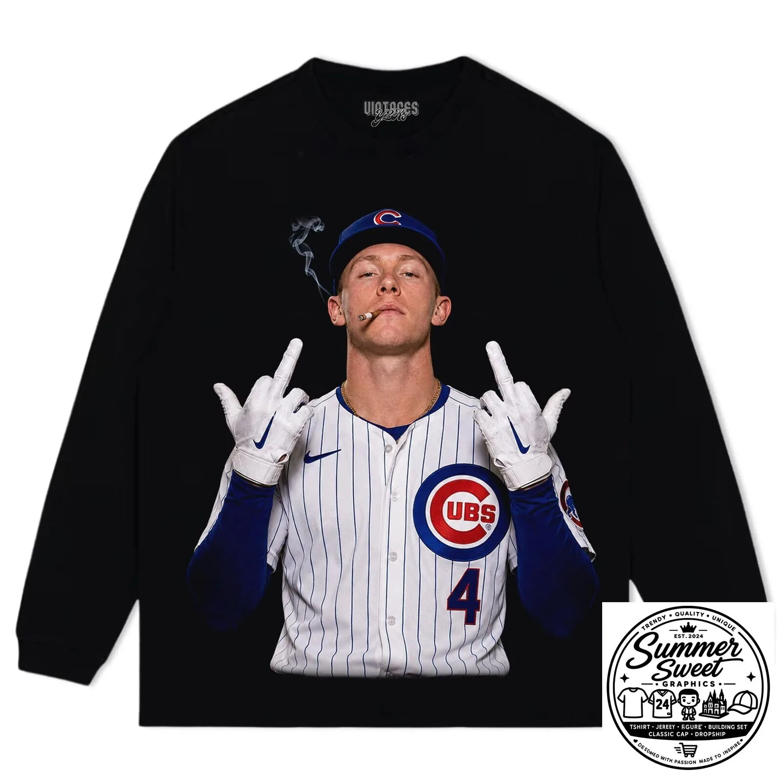 Pete Crow-Armstrong Middle Finger Meme Chicago Cubs Baseball Fan T-Shirt 11 Pete Crow-Armstrong Middle Finger Meme Chicago Cubs Baseball Fan T-Shirt