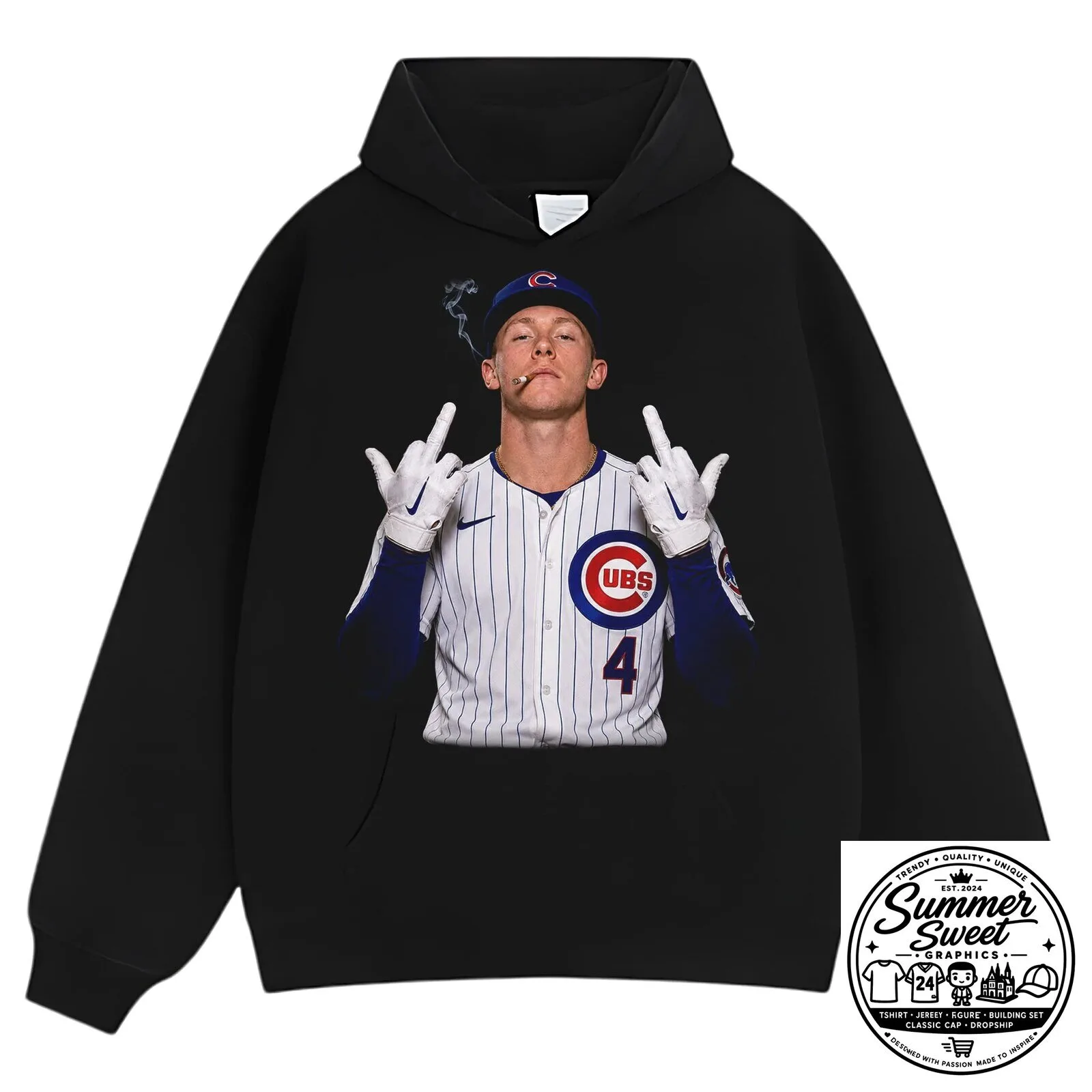 Pete Crow-Armstrong Middle Finger Meme Chicago Cubs Baseball Fan T-Shirt 13 Pete Crow-Armstrong Middle Finger Meme Chicago Cubs Baseball Fan T-Shirt