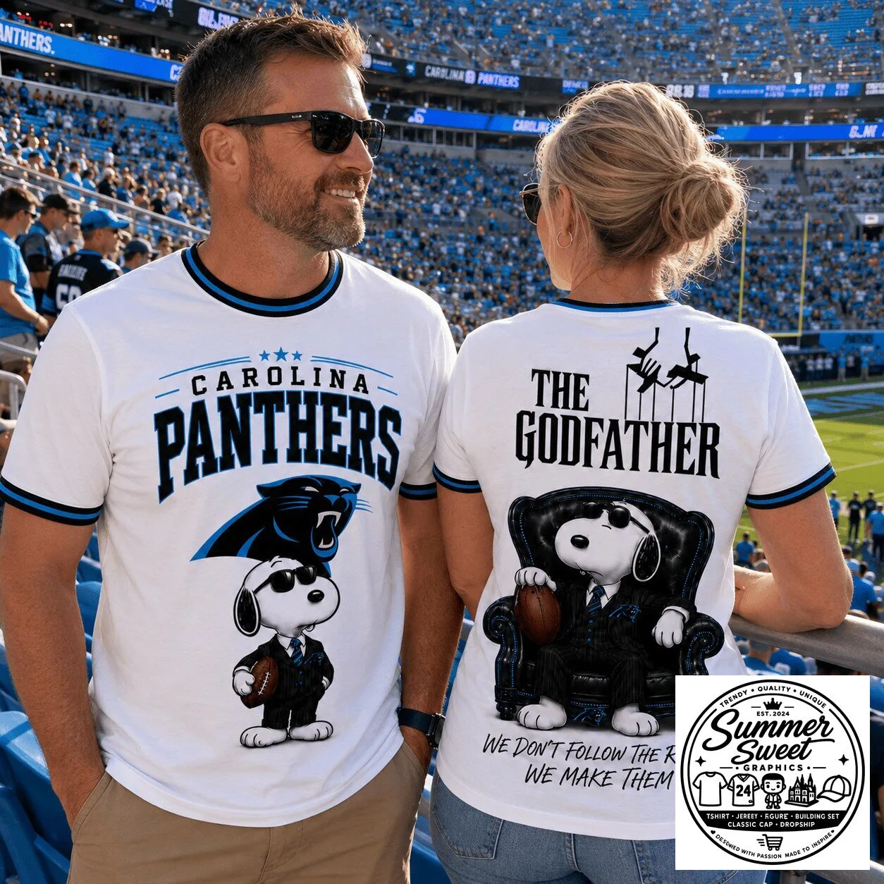 Carolina Panthers Football Snoopy The Godfather Rule Funny T-Shirt