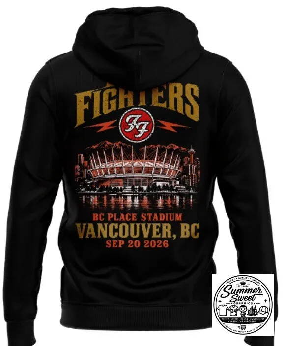 Foo Fighters Vancouver BC Place Stadium 2026 Concert Tour Hoodie 5 Foo Fighters Vancouver BC Place Stadium 2026 Concert Tour Hoodie