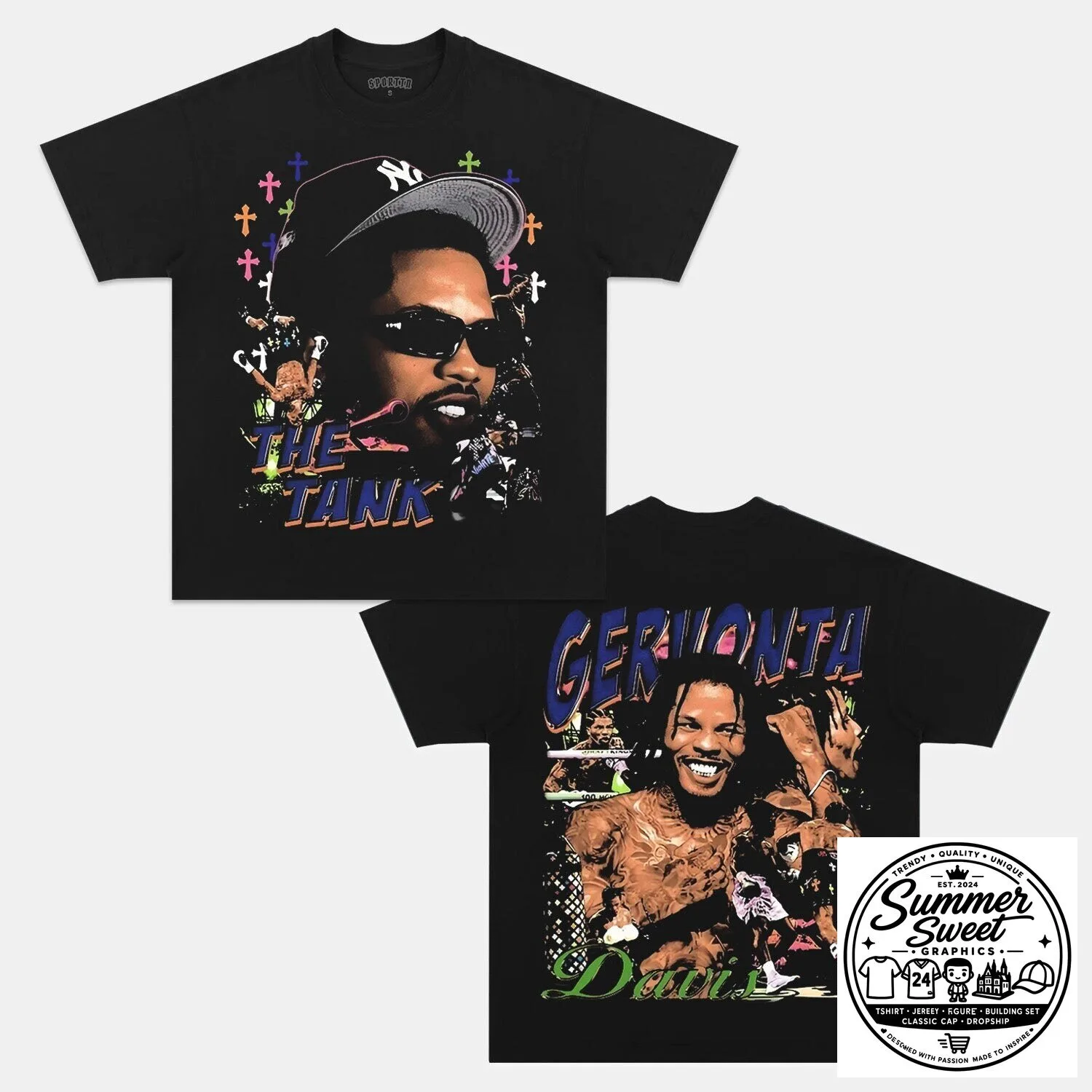 Gervonta Davis The Tank Boxing Champion Graphic Black T-Shirt