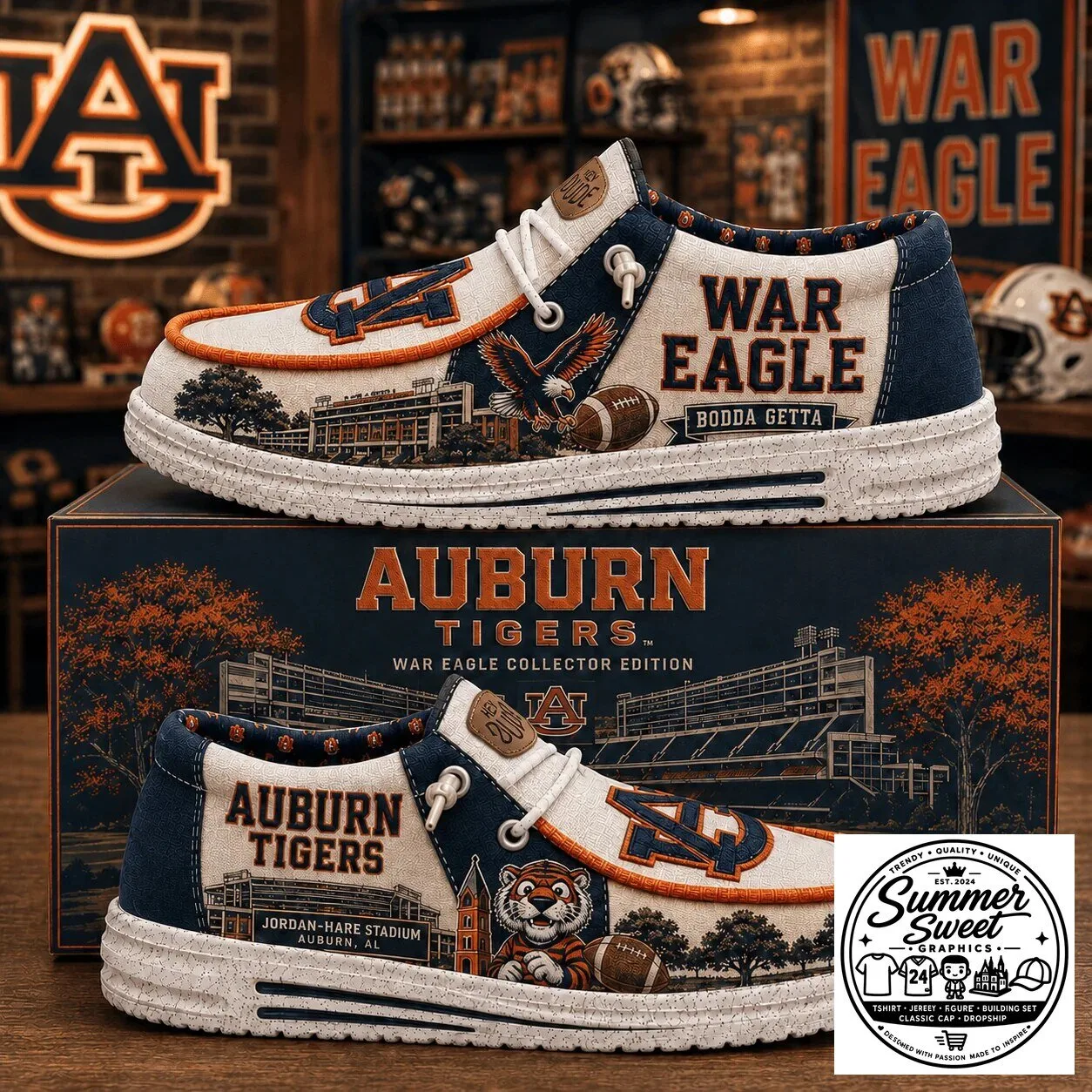 Auburn Tigers War Eagle Collector Edition Shoes