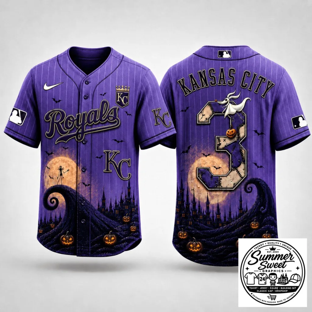 Kansas City Royals Baseball Halloween Jersey Nightmare Before Christmas 1 Kansas City Royals Baseball Halloween Jersey Nightmare Before Christmas