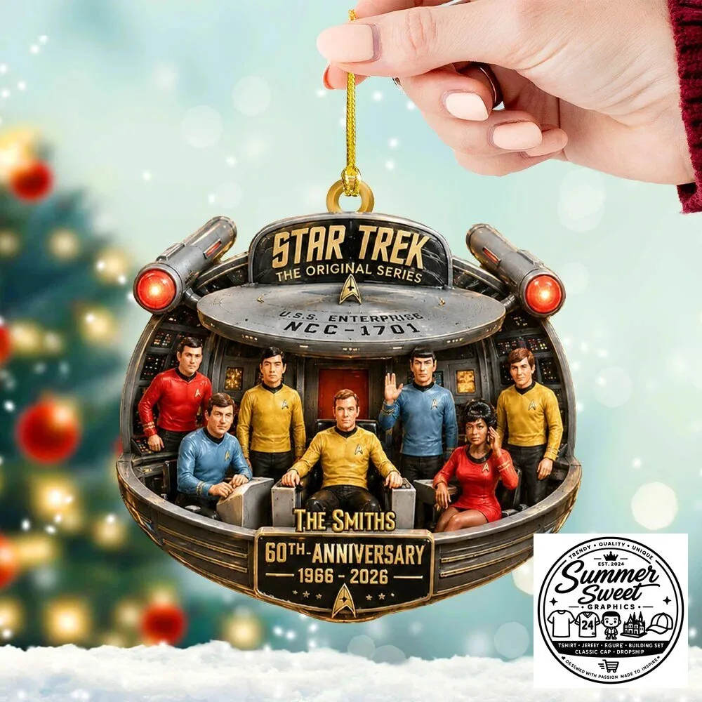 Star Trek The Original Series USS Enterprise NCC-1701 60th Anniversary Ornament
