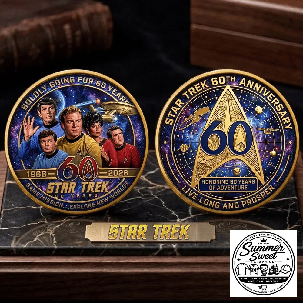 Commemorative Coin for 60 Years of Boldly Going: Star Trek 60th Anniversary Edition 25 Commemorative Coin for 60 Years of Boldly Going: Star Trek 60th Anniversary Edition