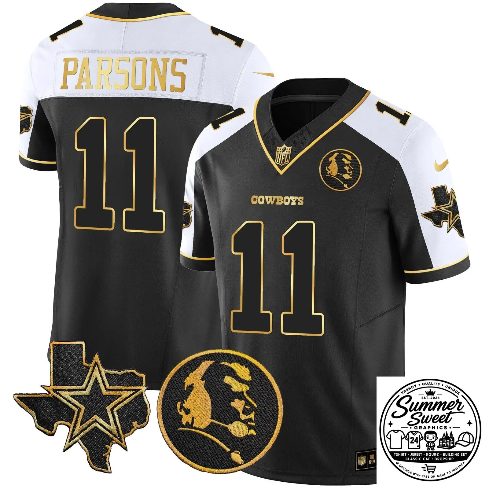 Dak Prescott Black Football Jersey for Dallas Cowboys by John Madden 36 Dak Prescott Black Football Jersey for Dallas Cowboys by John Madden