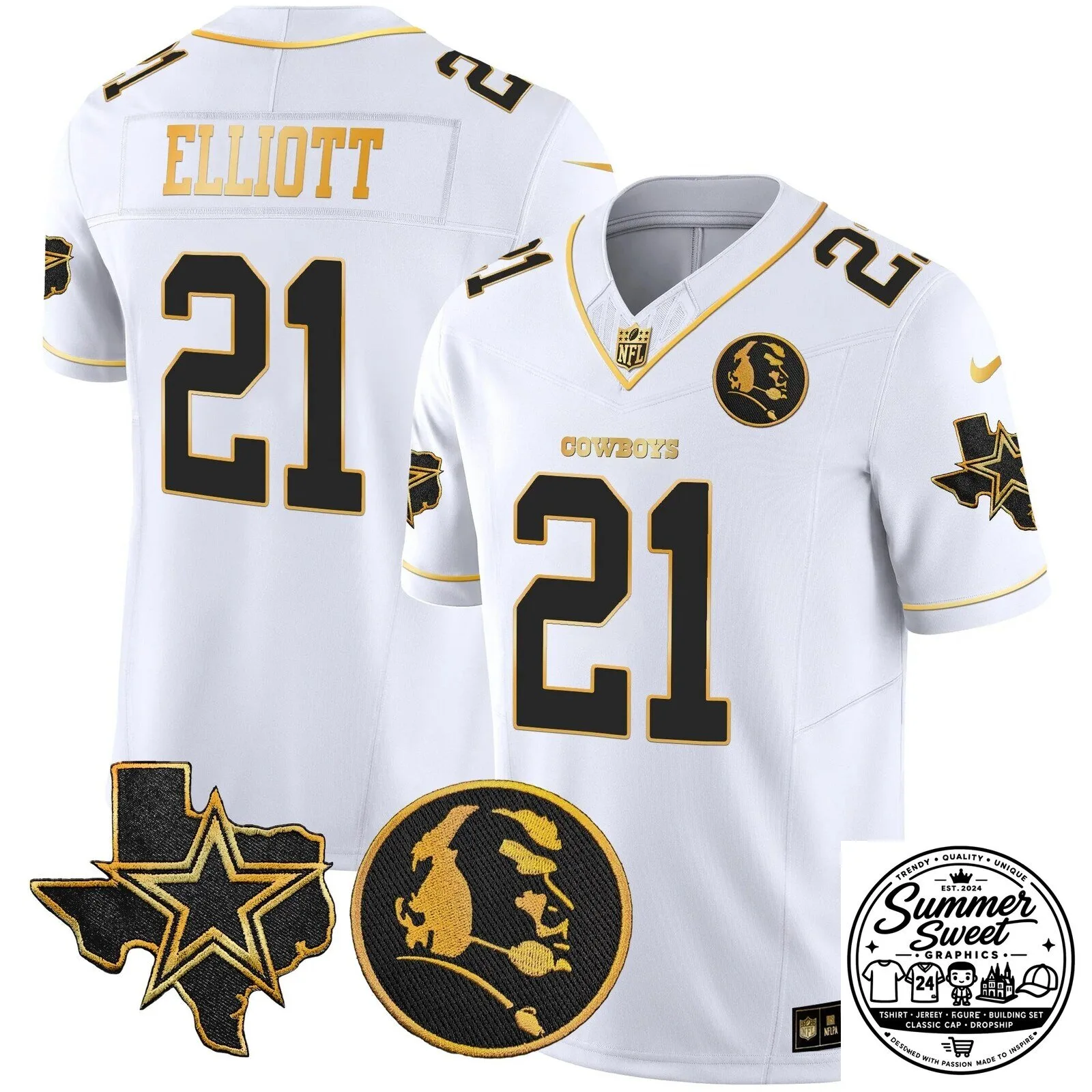 Dak Prescott Black Football Jersey for Dallas Cowboys by John Madden 45 Dak Prescott Black Football Jersey for Dallas Cowboys by John Madden