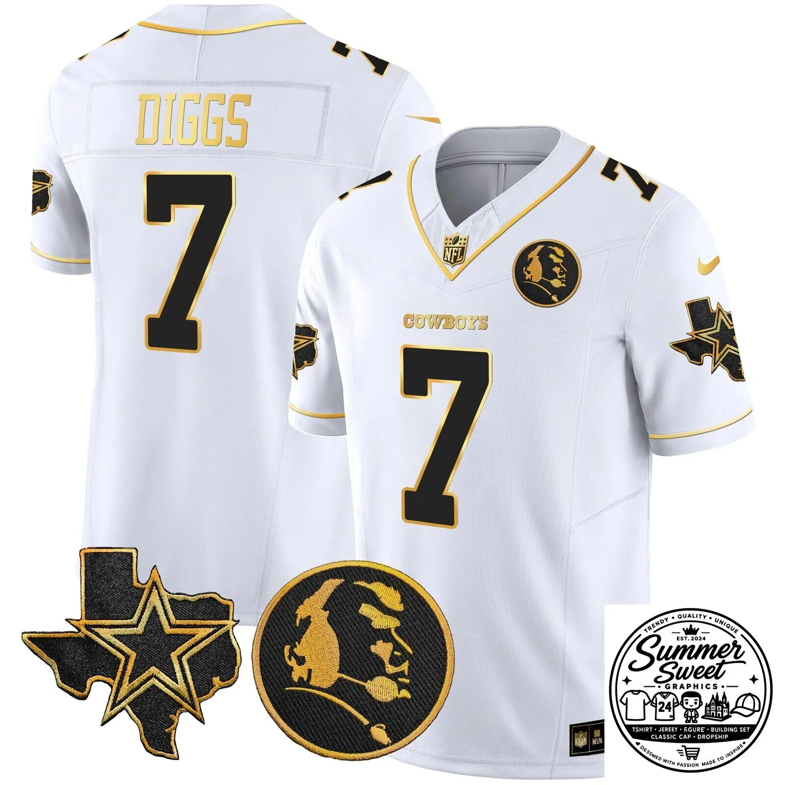 Dak Prescott Black Football Jersey for Dallas Cowboys by John Madden 46 Dak Prescott Black Football Jersey for Dallas Cowboys by John Madden