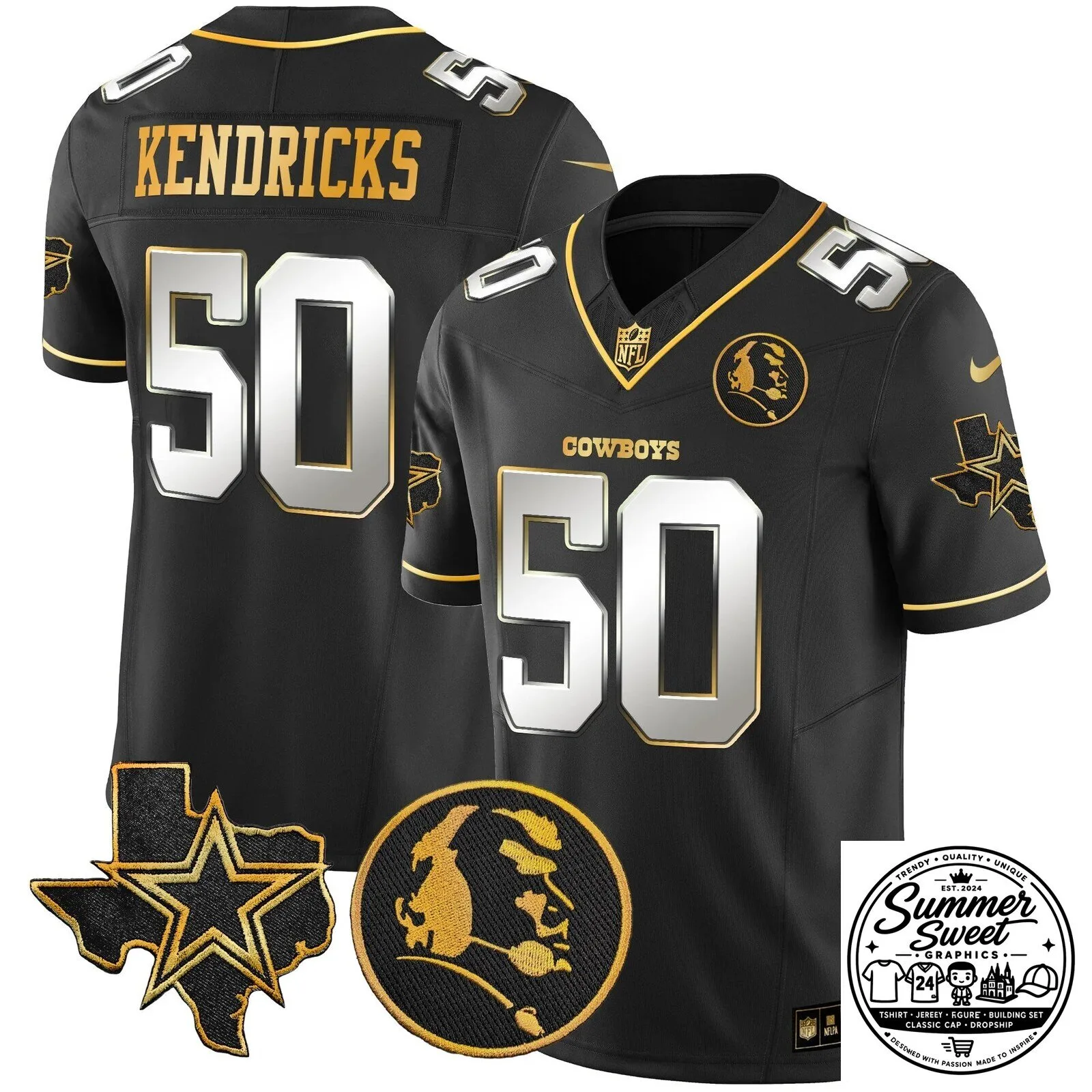 Dak Prescott Black Football Jersey for Dallas Cowboys by John Madden 59 Dak Prescott Black Football Jersey for Dallas Cowboys by John Madden