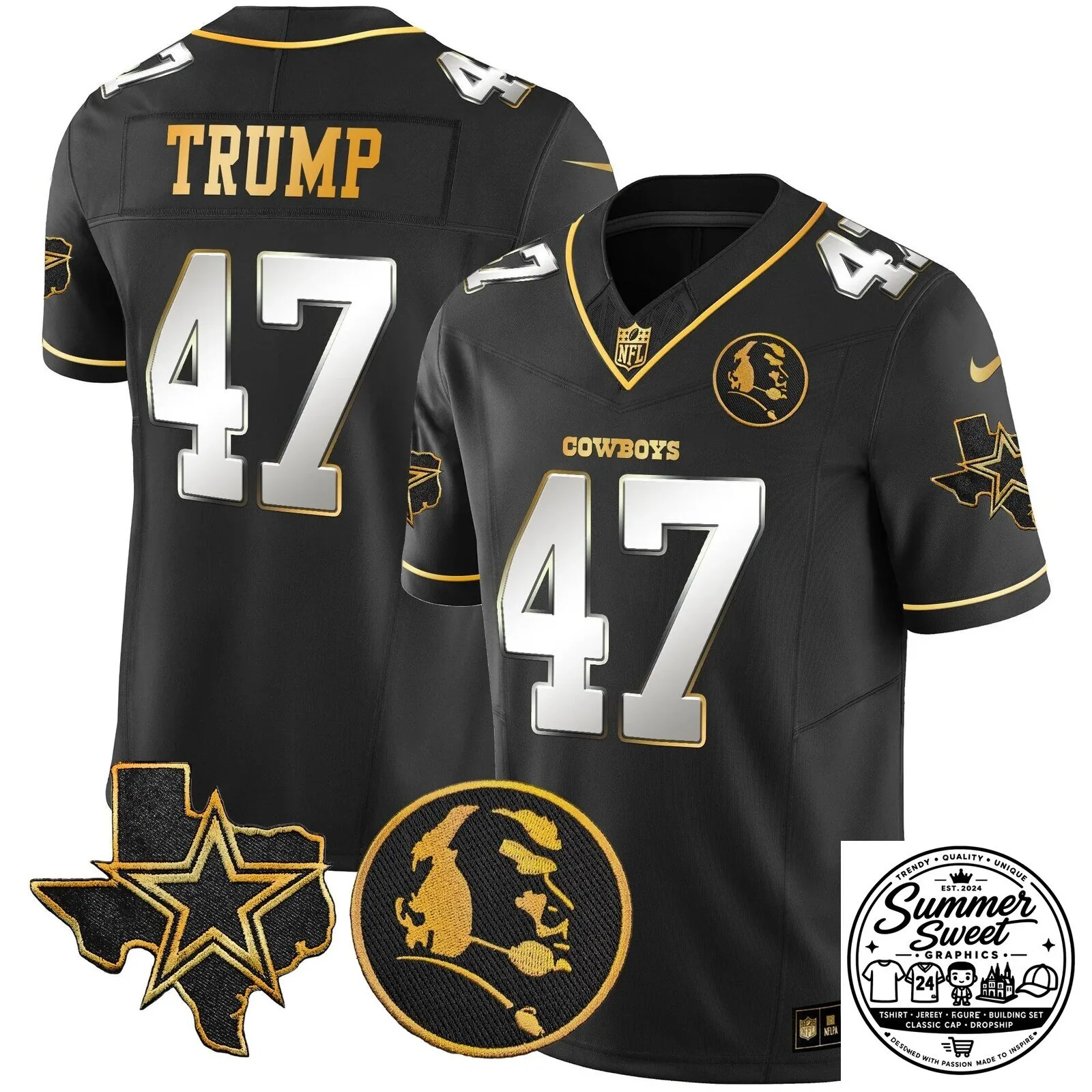 Dak Prescott Black Football Jersey for Dallas Cowboys by John Madden 63 Dak Prescott Black Football Jersey for Dallas Cowboys by John Madden
