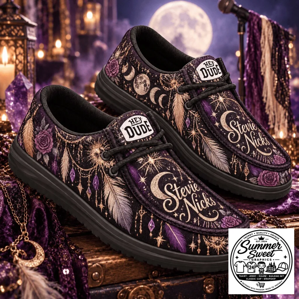 Stevie Nicks Mystic Moonlight Bohemian Loafer Shoes Stevie Nicks Mystic Moonlight Bohemian Loafer Shoes