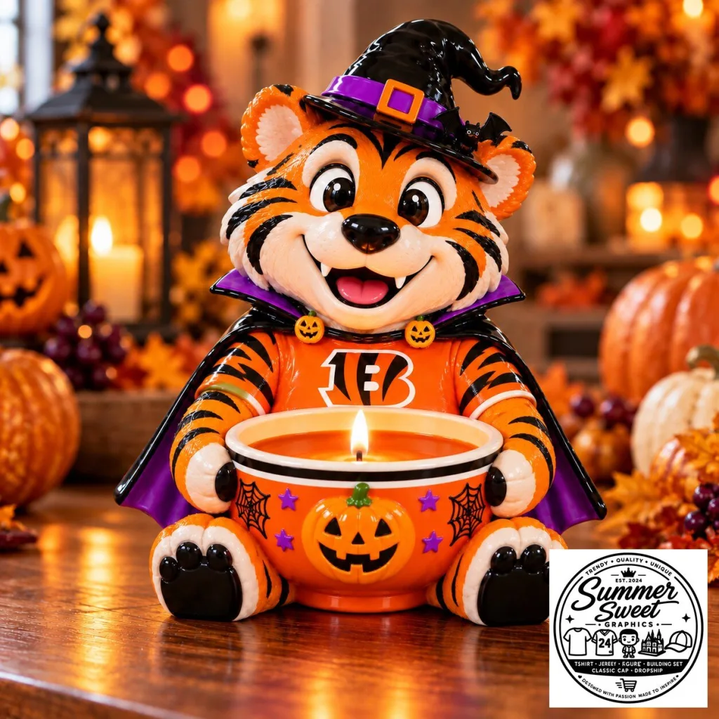 Game of Thrones x House Grayjoy Nike Air Force 1 Low Custom for Fans 5 Cincinnati Bengals Halloween Tiger Mascot Candle Holder