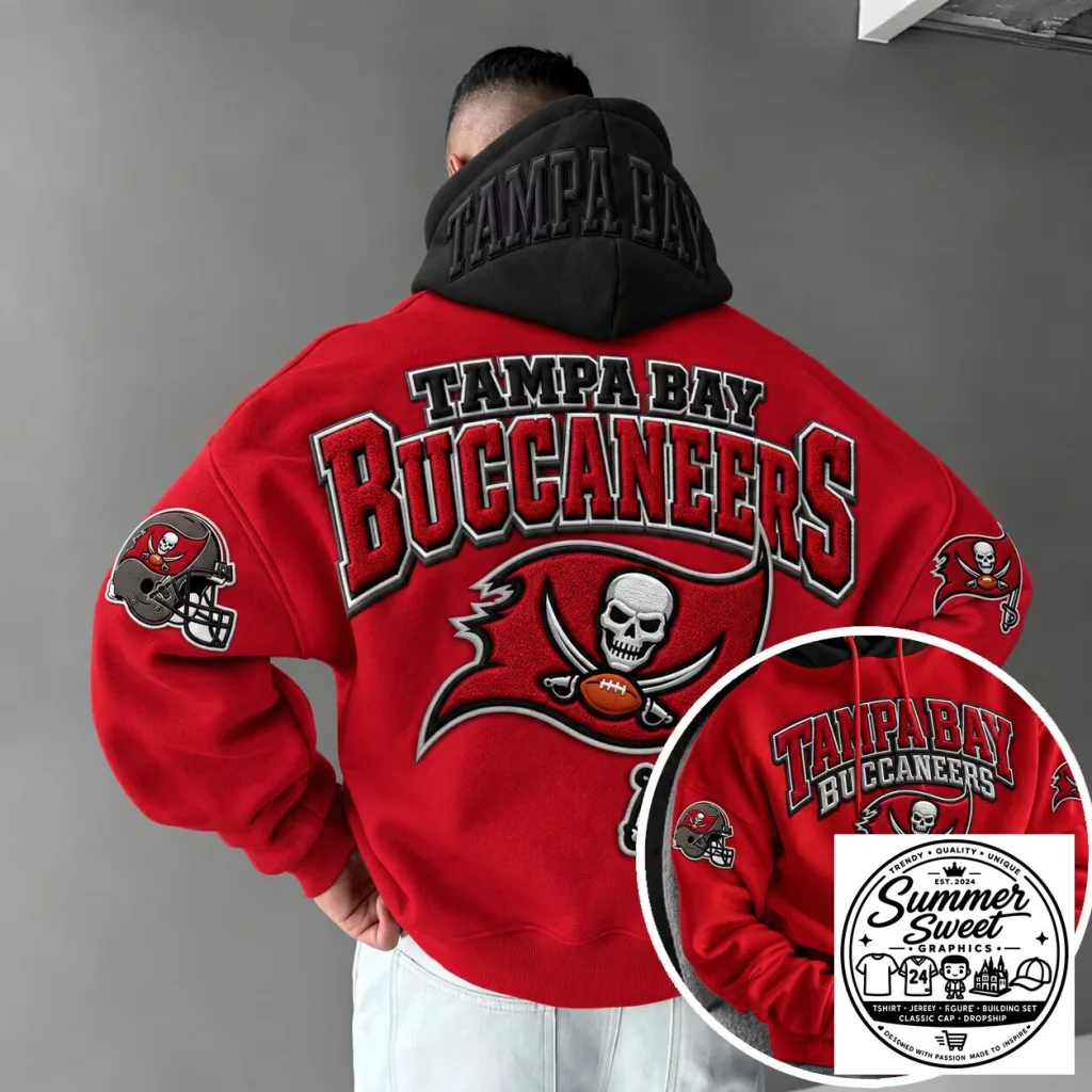 Tampa Bay Buccaneers Football Team Red Hoodie 16 Tampa Bay Buccaneers Football Team Red Hoodie
