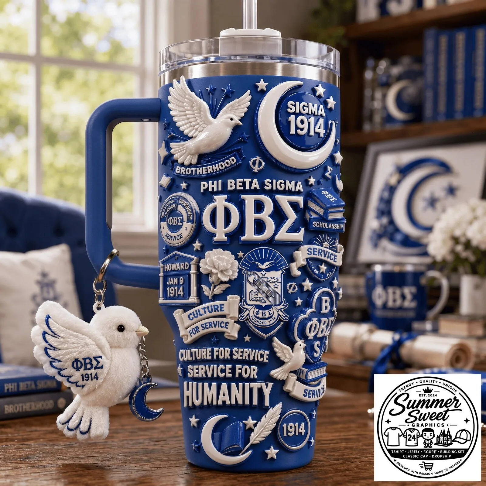 Phi Beta Sigma Fraternity 1914 Brotherhood Culture Service Humanity Tumbler