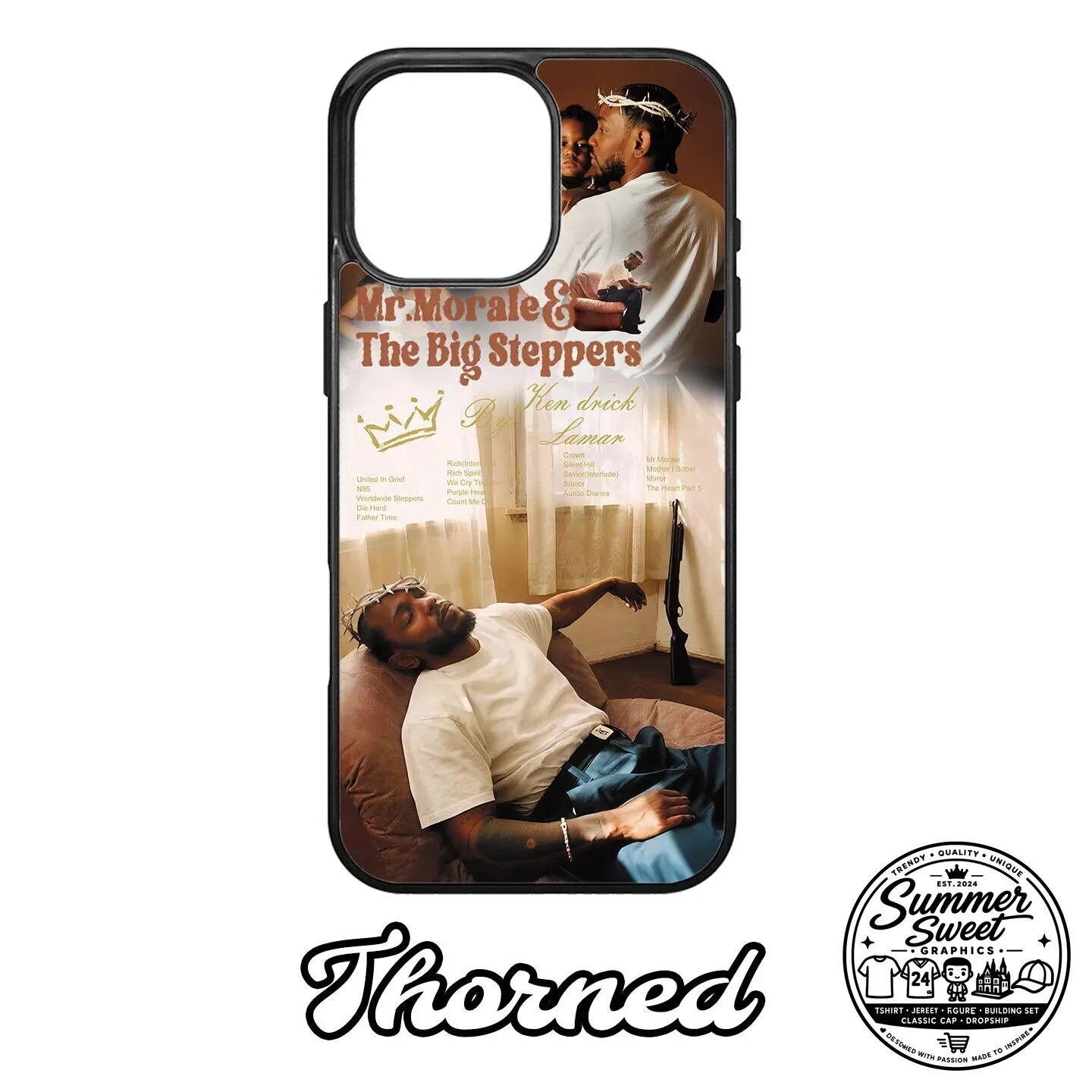 Kendrick Lamar Mr. Morale and The Big Steppers Album Cover Phone Case