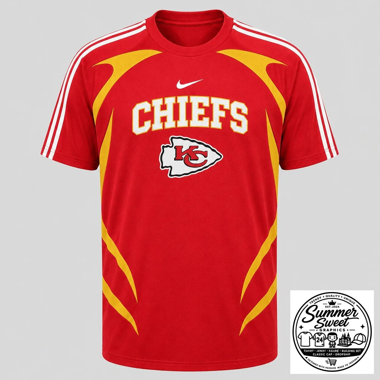Kansas City Chiefs National Football League Red Fan Sports Jersey