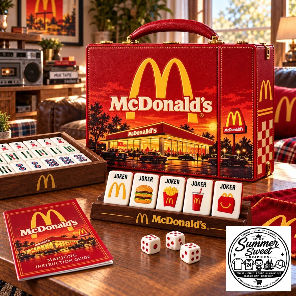 McDonald's Mahjong Game Set with Instruction Guide and Carrying Case McDonald's Mahjong Game Set with Instruction Guide and Carrying Case