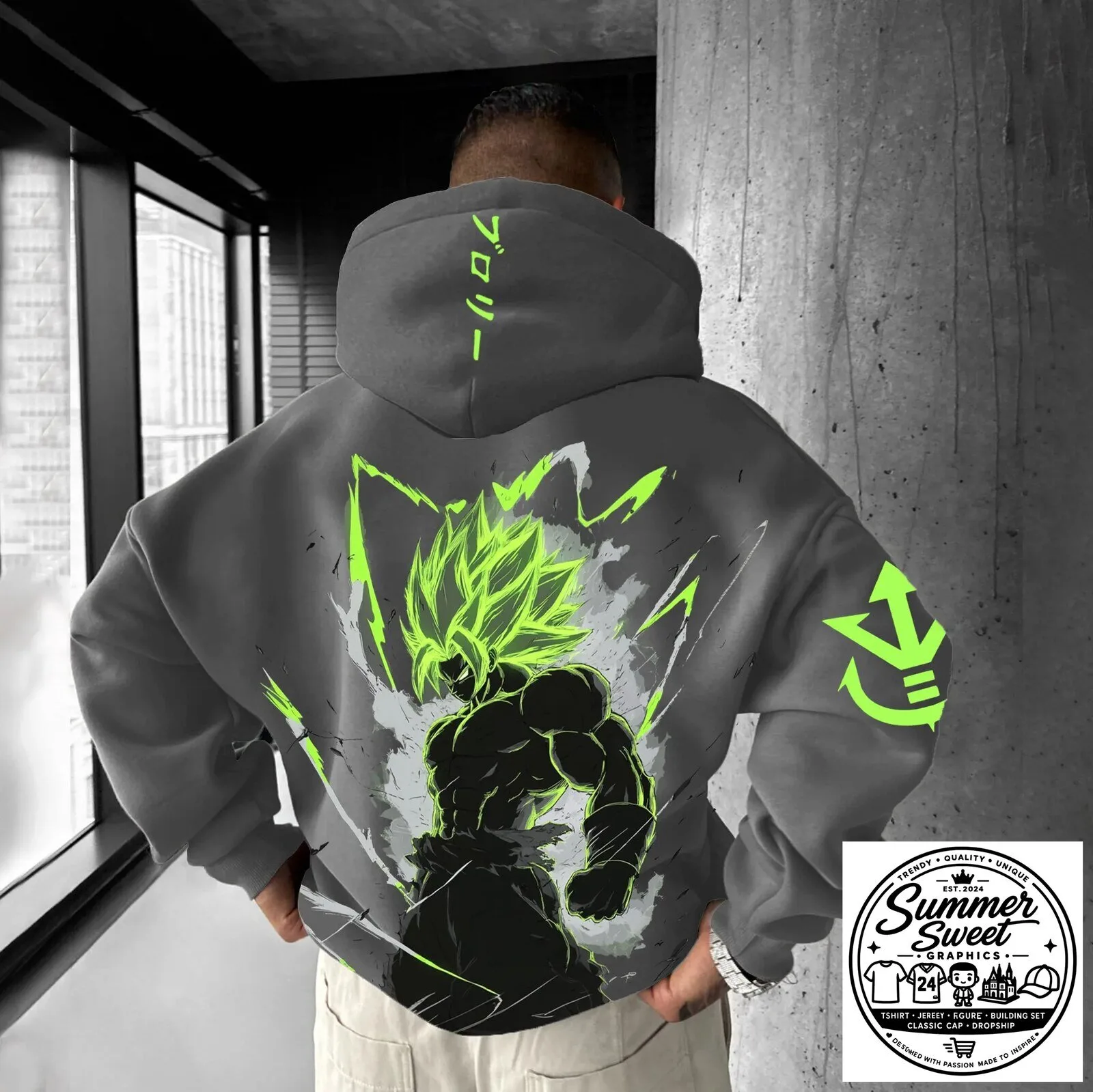 Broly Super Saiyan Legendary Dragon Ball Z Anime Hoodie
