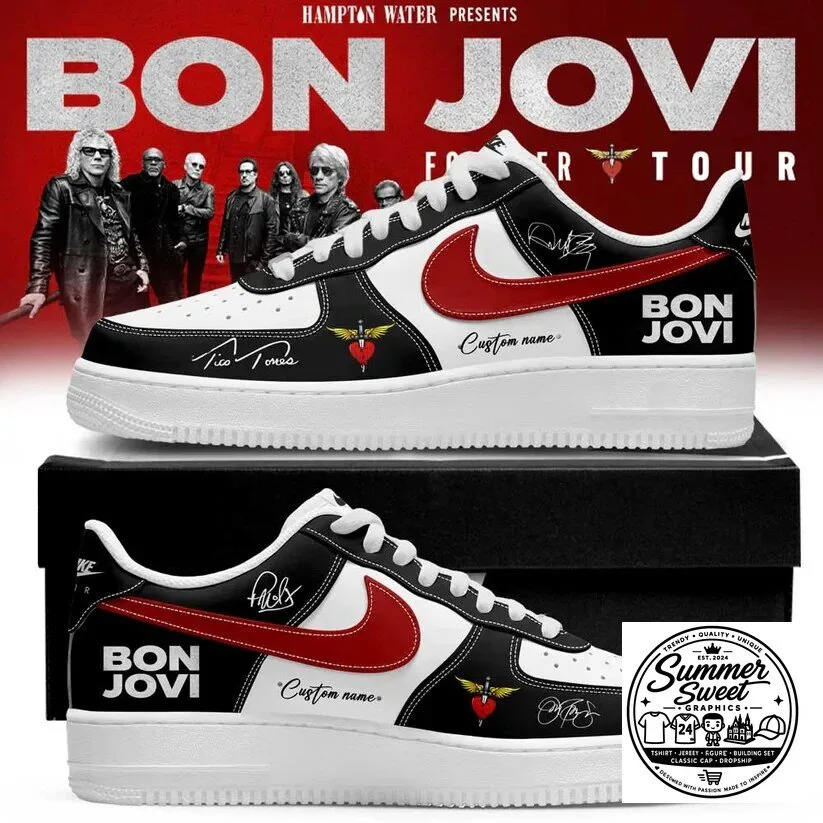 Bon Jovi Forever Tour 2026 Signature Custom Name Sneakers