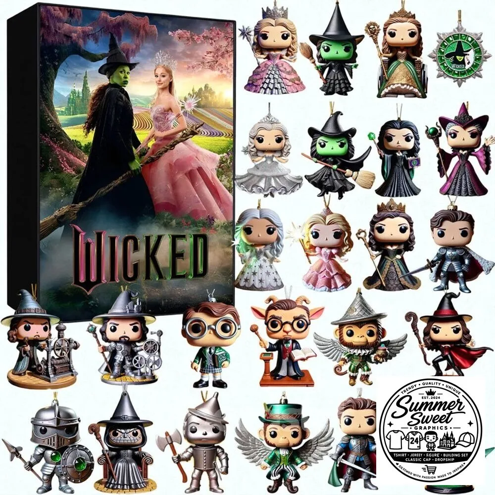 Wicked Musical Movie 2025 Advent Calendar Christmas Holiday Countdown Gift Set
