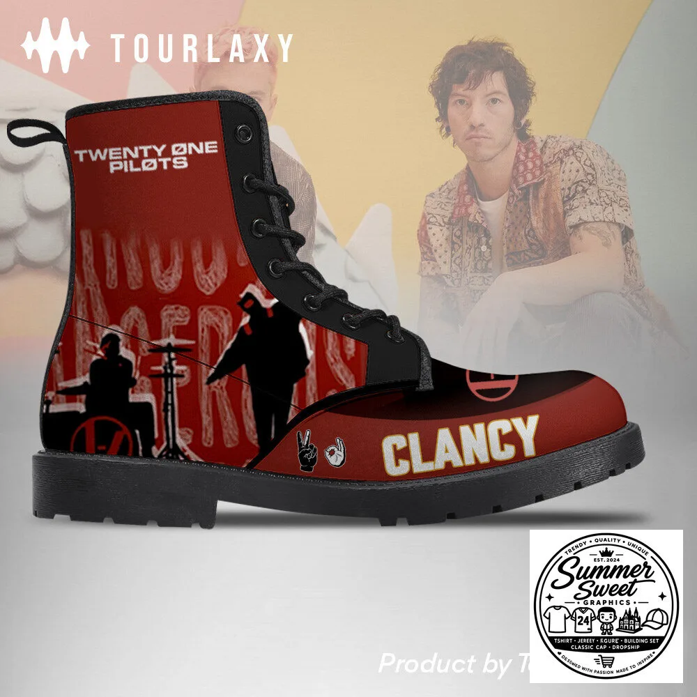 Twenty One Pilots Clancy Tour V2 Combat Boots 5 Twenty One Pilots Clancy Tour V2 Combat Boots