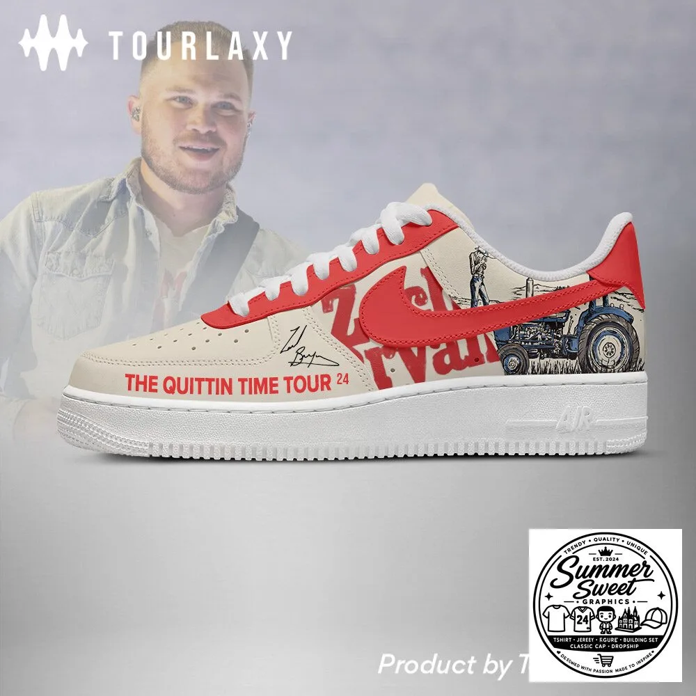 Zach Bryan The Quittin Time Tour 2024 Custom Printed Sneakers 4 Zach Bryan The Quittin Time Tour 2024 Custom Printed Sneakers