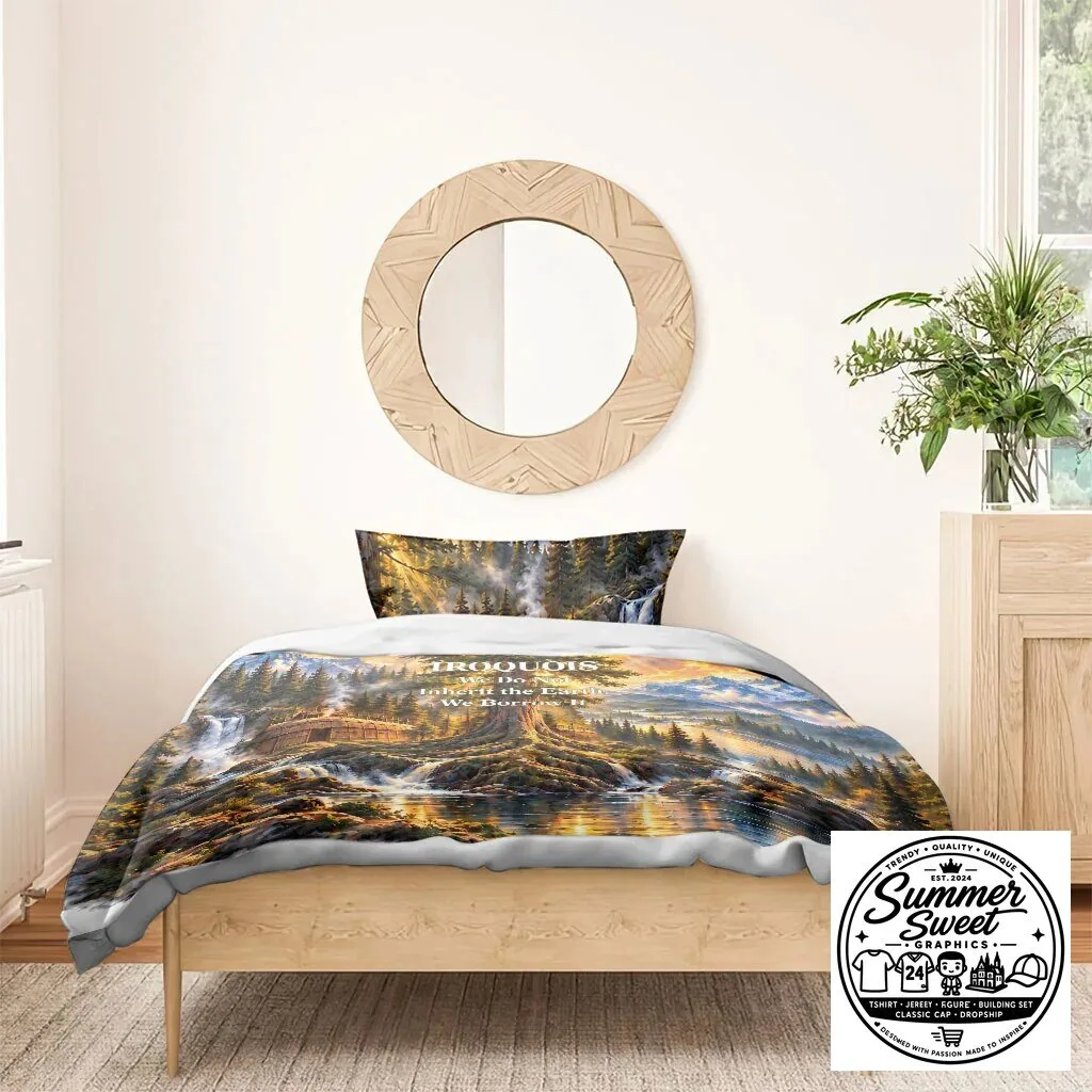Iroquois We Do Not Inherit The Earth We Borrow It Native American Bedding Set 13 Iroquois We Do Not Inherit The Earth We Borrow It Native American Bedding Set