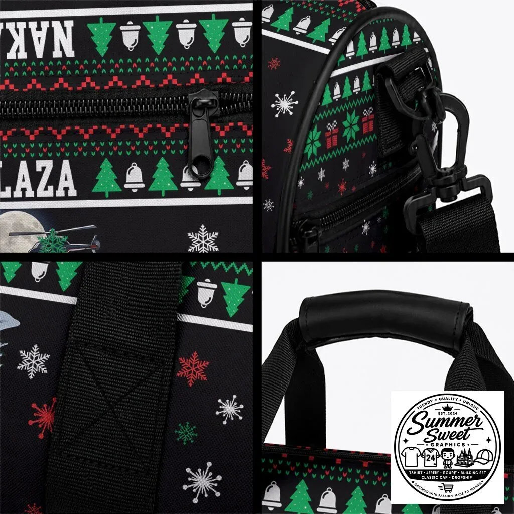 Nakatomi Plaza Christmas Party Ugly Sweater Style Duffle Bag 6 Nakatomi Plaza Christmas Party Ugly Sweater Style Duffle Bag