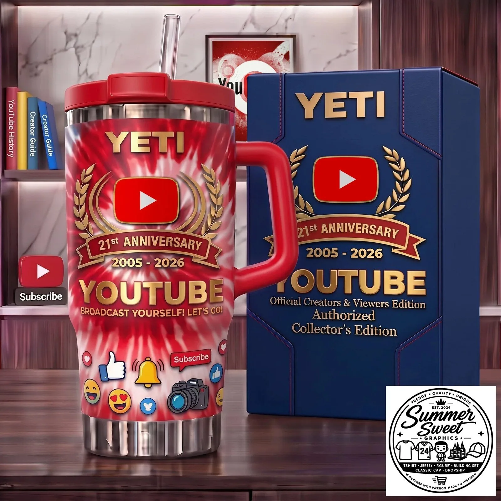 Broadcast Yourself Stainless Steel Tumbler for YouTube's 21st Anniversary 3 broadcast yourself stainless steel tumbler for youtube s 21st anniversary featured
