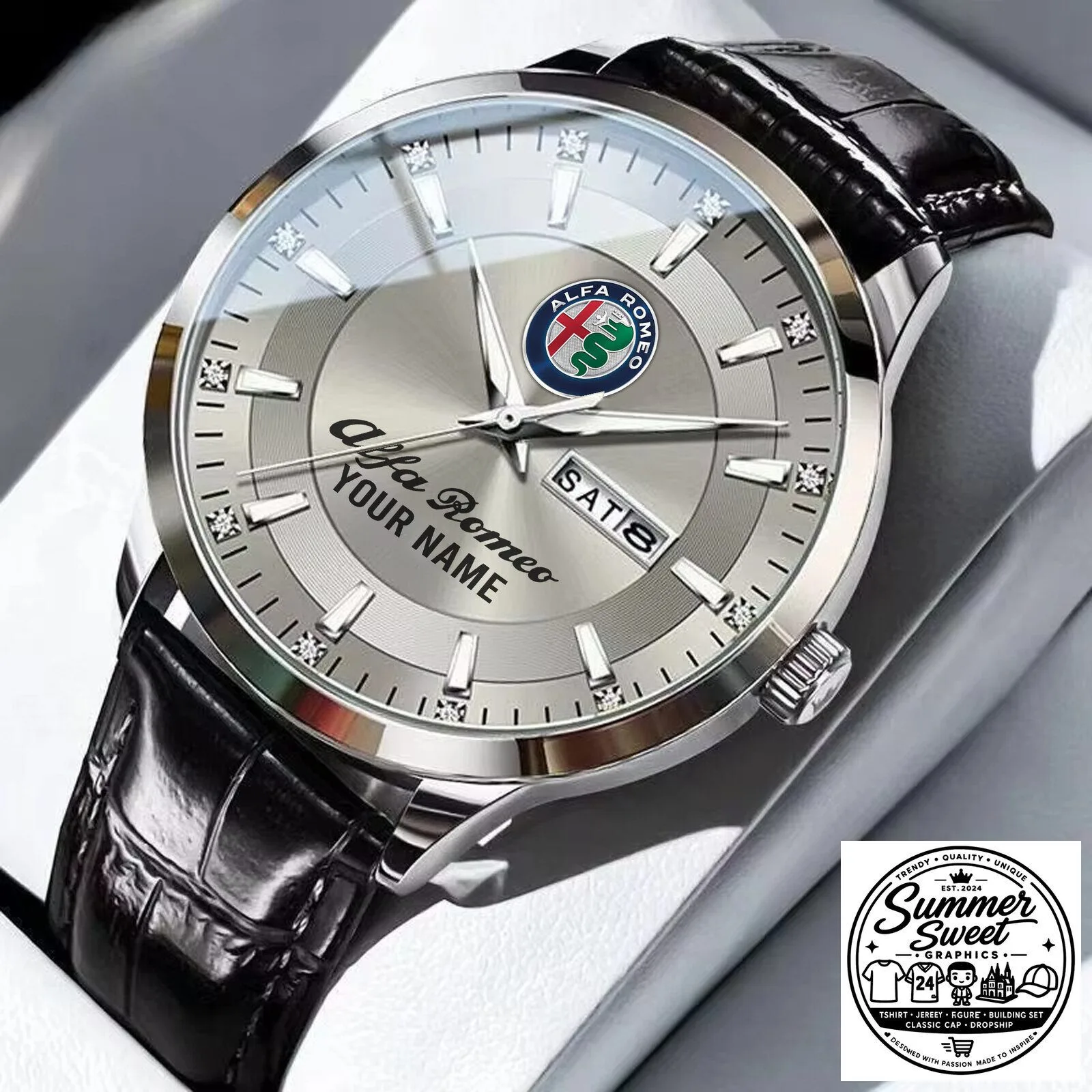 Alfa Romeo Custom Name Elegant Fashion Design Men's Stainless Steel Watch 9 alfa romeo custom name elegant fashion design men s stainless steel watch gallery 2