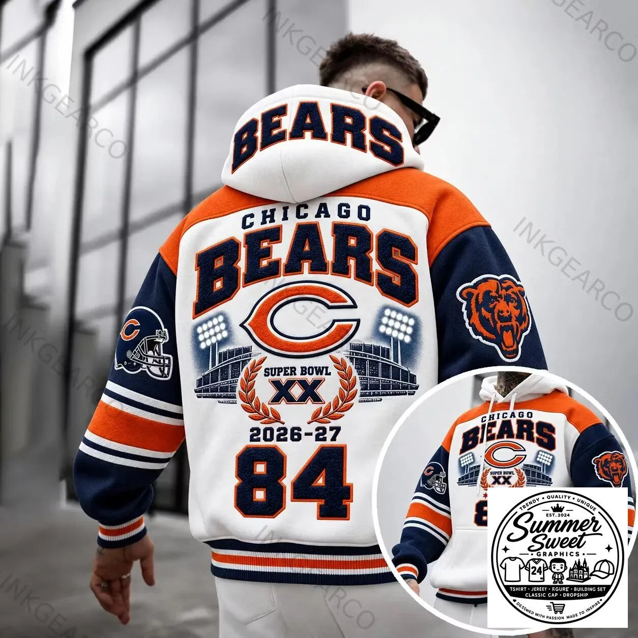 Chicago Bears Super Bowl XX 2026-27 Football Team Fan Hoodie 1 Chicago Bears Super Bowl XX 2026-27 Football Team Fan Hoodie
