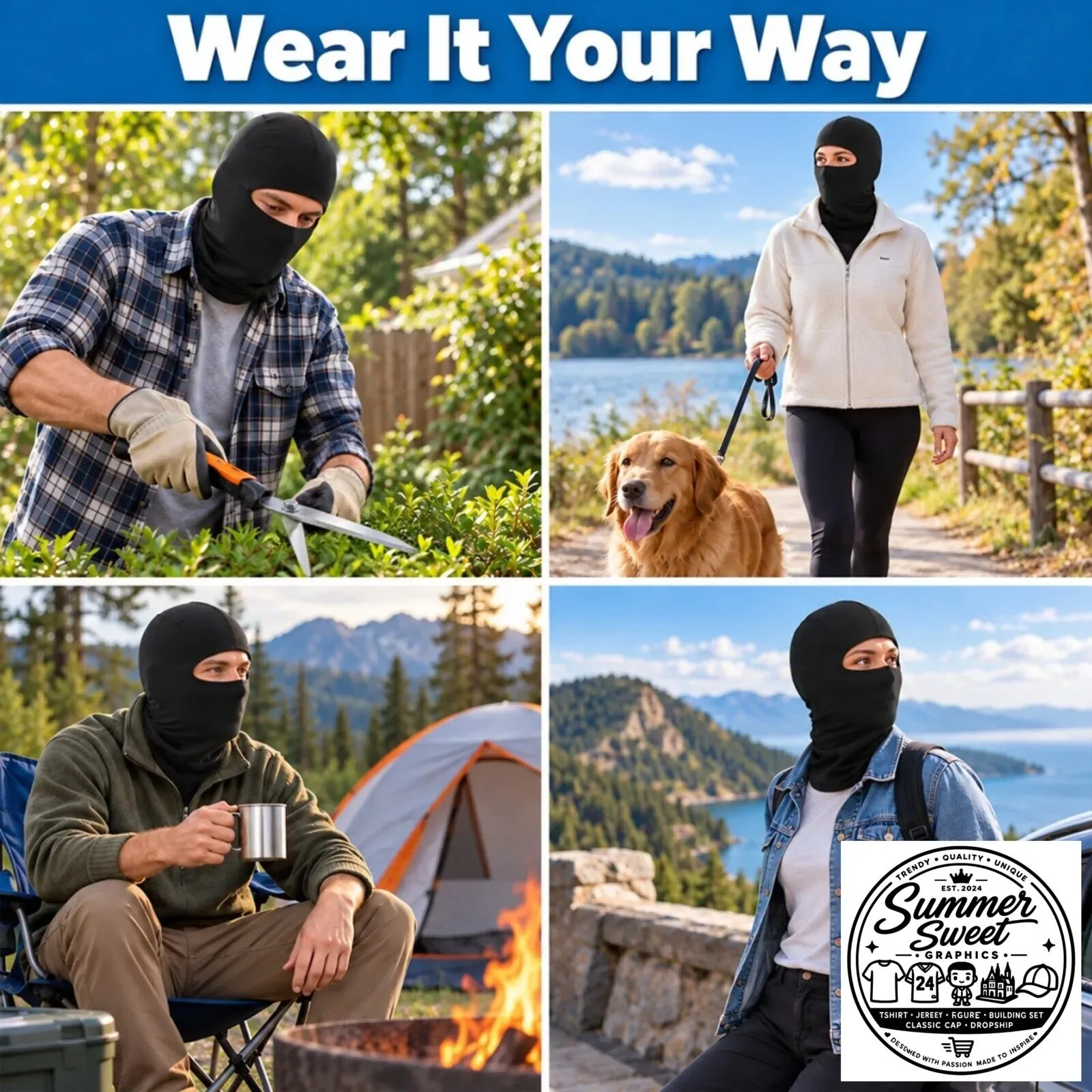 Funny Bowl Cut Hairstyle Missing Teeth Costume Headwear Balaclava Face Mask 11 Funny Bowl Cut Hairstyle Missing Teeth Costume Headwear Balaclava Face Mask